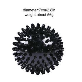 Mini Portable Fitness Foot Massage Ball; Deep Muscle Relaxation Fascia Ball - Black-2.8in/7cm