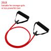 1pc 5 Levels Resistance Bands (suitable Beginner) With Handles Yoga Pull Rope Elastic Fitness Exercise Tube Band For Home Workouts Strength Training -