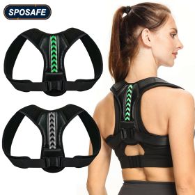 Adjustable Back Shoulder Posture Corrector Belt Clavicle Spine Support Reshape Your Body Home Office Sport Upper Back Neck Brace - Purple - 2XL-weight