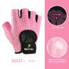 Breathable Fitness Gloves Gym Weightlifting Yoga Bodybuilding Training Sports Thin Non-slip Half Finger Cycling Gloves Equipment - Pink M - China