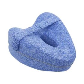 1pc Orthopedic Knee Pillow With Memory Foam For Pain Relief And Pregnancy - Blue