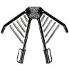 Arm Strength Chest Expander Spring Exerciser with Adjustable Resistance From 30 kgs to 60 kgs Fitness Equipment Body Building Tools - black