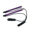 Yoga Exercise Portable Pilates Bar with Foot Loops for Total Body Workout - purple