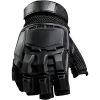 Military Airsoft Gloves Army Tactical Shooting Gloves Combat Men Outdoor Hiking Riding Anti-Slip Half / Full Finger Gloves - Half Finger Black - L