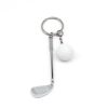 1PCS Golf Key Chain Pendant Schoolbag Backpack Pendant Small Gift Golf Creative European And American Metal Pendant Crafts - White