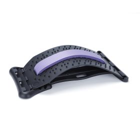 Home Waist Stretching Massage Device for Auxiliary Lumbar Correction Waist and Fitness Massage Stretching - Purple