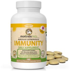 Immune Support Dog Supplement Dog Allergy Relief with Vitamins Minerals Echinacea and Brewers Yeast for Dogs Immunity Dog Health Supplies Dog Itch Rel