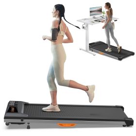 Under Desk Treadmill with Incline, Walking Pad for Home/Office, Portable Walking Treadmill 2.5HP, Walking Jogging Machine with 265 lbs Weight Capacity