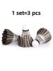 HighQuality TubePacked Badminton Shuttlecocks Ideal for Recreation Training and Competitions - Black - one-size