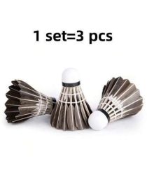 HighQuality TubePacked Badminton Shuttlecocks Ideal for Recreation Training and Competitions - Black - one-size