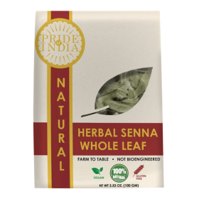 Pride Of India | Natural Senna Herbal Tea Leaf Whole 3.53 oz (100gm) | Relaxing, Caffeine Free, Night Time Tea | Non-Bioengineered, Vegan, Gluten-Free