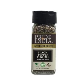 Pride of India – Black Pepper Ground – Ideal for Gourmet Dishes/ Soups/ Stews/ Rubs – Fresh & Preservatives Free – Warming Spice – Easy to Use – 1.65