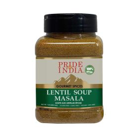 Pride of India - Lentil Soup Masala – Authentic Indian Taste – Spice Blend for Lentil Soups and Stews – Flavorful Mix – Easy to Use – 8 oz. Medium Dua