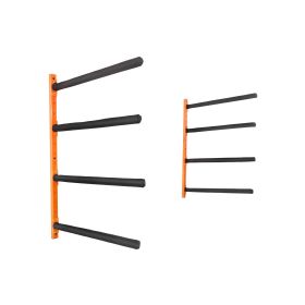 VEVOR Wall Kayak Storage Rack, 4-Capacity Wall Mounted Kayak Holders for Kayak Canoe Paddle Board, Kayak Storage Hooks with Adjustable Padded Arms