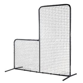 VEVOR L Screen Baseball for Batting Cage, 7x7 ft Baseball Softball Safety Screen