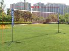 Portable Large Volleyball Net Badminton Net with Carrying Bag Stand/Frame 17FT - as Pic