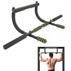 Wall Mounted Pull Up Bar Exercise Chin Bar Portable Dip Bars for Indoors Home Gym - as Pic