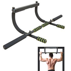 Wall Mounted Pull Up Bar Exercise Chin Bar Portable Dip Bars for Indoors Home Gym - as Pic