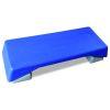 Aerobics Step Platform Height-Adjustable Fitness Equipment Stepper Trainer Exercise Step Platform Sliding Lifting Pad Blue - as Pic