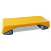 Aerobics Step Platform Height-Adjustable Fitness Equipment Stepper Trainer Exercise Step Platform Sliding Lifting Pad Yellow - as Pic