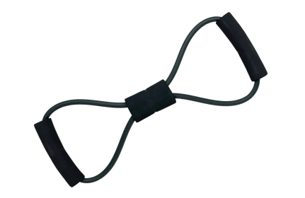 Figure-8 Resistance Band for Strength and Stability Exercises - Black