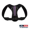 Adjustable Back Shoulder Posture Corrector Belt Clavicle Spine Support Reshape Your Body Home Office Sport Upper Back Neck Brace - Purple - M for weig