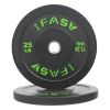 Olympic Weight Plates, Rubber Bumper Plates, 2 Inch Steel Insert 25lb Bundle Options Available for Home Gym Strength Training, Weightlifting, Weight B