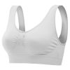 3 Pack Sport Bras For Women Seamless Wire free Bra Light Support Tank Tops For Fitness Workout Sports Yoga Sleep Wearing - WH_WH_WH - 2XL