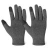 Sports Fitness Training Protective Gloves Winter Hemp Grey Warm Gloves - S