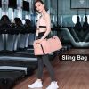 YSSOA Gym Bag for Women and Men, Waterproof Duffel Bag Shoes Compartment, Lightweight Carry - as Pic