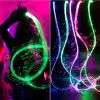 7 Colors In One Rechargeable Fiber Optic Dance Whip; Pixel Flow Whip; Rave Toy Light Up Whip For Party EDM Music Festival Show - 1*set