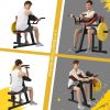 Bicep Tricep Curl Machine with Adjustable Seat, Bicep Curls and Tricep Extension Machine Home Gym - as Pic