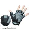 Gym Fitness Gloves Women Weight Lifting Yoga Breathable Half Finger Anti-Slip Pad Bicycle Cycling Glove Sport Exercise Equipment - Pink - M