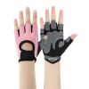 Gym Fitness Gloves Women Weight Lifting Yoga Breathable Half Finger Anti-Slip Pad Bicycle Cycling Glove Sport Exercise Equipment - Black - S