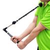 Golf Swing Trainer For Aid Hand Strength Flexibility Power; Shoulder Turn - Lightweight; Durable Golf Trainer With Ergonomic Grip - Black