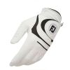 Men's White Golf Gloves; PU Wear-resistant Breathable Gloves For Left & Right Hands; Sports Clothing & Equipment - Right Hand Size 24