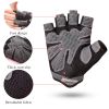 Gym Fitness Gloves Women Weight Lifting Yoga Breathable Half Finger Anti-Slip Pad Bicycle Cycling Glove Sport Exercise Equipment - dark gray - L