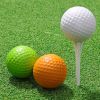 10Pcs Golf Balls PU Foam Elastic Indoor Outdoor Golf Practice Driving Range Children Putting Golf Supplies - Pink - CN