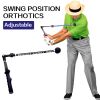 Golf Swing Trainer For Aid Hand Strength Flexibility Power; Shoulder Turn - Lightweight; Durable Golf Trainer With Ergonomic Grip - Black