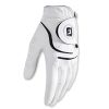 Men's White Golf Gloves; PU Wear-resistant Breathable Gloves For Left & Right Hands; Sports Clothing & Equipment - Left Hand Size 24