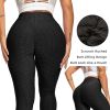 Women TIK Tok Leggings Bubble Textured Butt Lifting Yoga Pants Black large - default