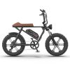 AOSTIRMOTOR STORM new pattern Electric Bicycle 750W Motor 20" Fat Tire With 48V 13AH Li-Battery - as picture