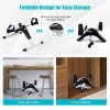 Indoor Under Desk Arms Legs Folding Pedal Exercise Bike With Electronic Display - As show the pic - Exercise & Fitness