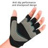 OZERO Men's Cycling Biker Gloves Fingerless Gym gloves Breathable MTB Accesories Motorcycle Sports Gloves Cycling Equipment - Green - S