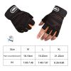 Gloves Weight Exercises Half Finger Lifting Gloves Body Building Training Sport Gym Fitness Gloves for Men Women - White - XL