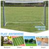 Kids Soccer Goals for Backyard Portable Youth Soccer Goal with Net 8x5 FT - as Pic