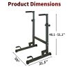 Power Tower Dip Station with Bench Pull Up Bar Stand Adjustable Height Heavy Duty Multi-Function Fitness Training Equipment - as Pic