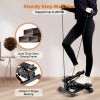 YSSOA Mini Stepper with Resistance Band, Stair Stepping Fitness Exercise Home Workout Equipment for Full Body Workout - as Pic