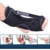 1pc Adjustable Foot Inversion Corrector; Plantar Fascia Foot Support Stabilizer; Night Splint Pain Relief - Black