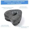 1pc Orthopedic Knee Pillow With Memory Foam For Pain Relief And Pregnancy - Grey